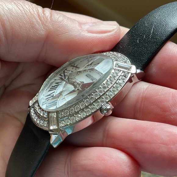 BADGLAY MISCHKA RHINESTONE DESIGN STAINLESS STILL WATCH - Picture 11 of 11